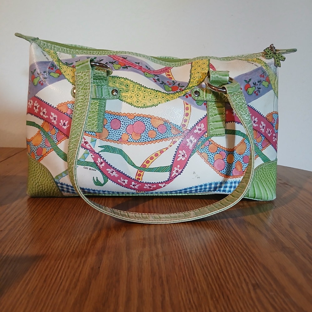 Sydney Love Green and Multicolor Shoulder Bag